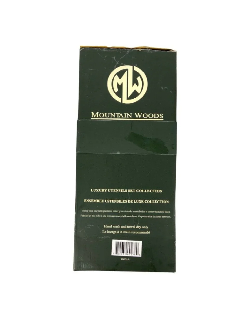 Mountain Woods Luxury Utensils Set Salad Fork & Spoon 12 inch Handcrafted NEW